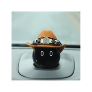 Weislai Car nomi Hat Robot Cowboy Handmade diy Car Interior Decorations e6 e8 Head Western Cowboy