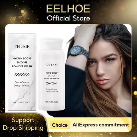 EELHOE Enzyme Face Powder Wash Skin Oil Control Clean Facial Pores Remove Blackheads and Pimples Enz