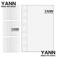 YANN A7 Binder Pages, A7  Card Protector Sleeves, 6-Ring Binder Refill