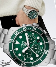 (Real Photo)Original Fossil Green FB03 Chronograph Mens Watch FS5726 Jam Tangan Lelaki