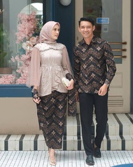 GARANSI 100% Model Baju Batik Terbaru 2022 - Setelan Batik 45 (GAMIS+KEMEJA) [BISA TERPISAH] Kebaya Brokat modern dan wisuda FRISKA
