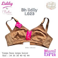 Lidily L023 Full Burkat Bra, Wire-Free, Foam-Free, Wide Straps, Smooth, 3 Hooks