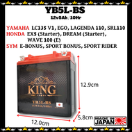 KING OUTDO Motorcycle Battery Refurbished Lelong YTZ5S-BS YTZ5S PTZ5S YB3L-BS UTX5L YTX5L YTZ7V UTX1
