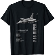 1 Cotton Shirt For All Men And WomenDesign From Detailed Parameters Of The F-16 Aircraft. Viper Falc