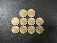 （1978年10枚）伊利沙伯二世（女皇）香港硬幣一毫（$0.1）1978年 大壹毫共10枚