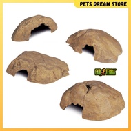Exo Terra Reptile Hiding Cave S/M/L/XL Reptile hideout natural cave Gecko, Crocodile Skink, Corn Sna