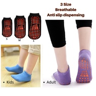 4 Colors Kids Cotton Anti Skid Socks Adult Children Breathable Yoga Sports Dance Trampoline Floor Socks for Boys Girls