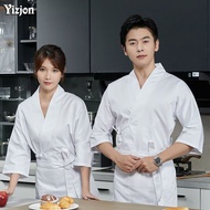 Customized Japanese Cuisine Clothes Sushi Kimono Korea Work Chef Clothing Male Female Waiter Embroid