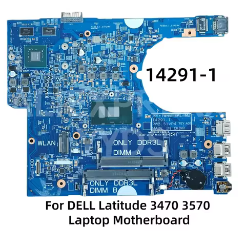 14291-1 With i3 i5 i7-6th Gen CPU UMA / PM Notebook Mainboard For DELL Latitude 3470 3570 Laptop Mot