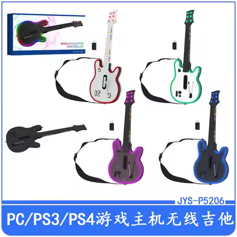 JYS-P5206 Multi-platform For PS4 wireless guitar game console 2.4G for PS3 /PC suitable gameplay for
