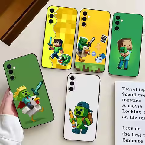 G-Green P-Pixel M-Monster C-Creeper Phone Case For Samsung Galaxy A73,A72,A71,A70,A53,A52,A51,Others