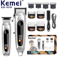 Kemei Km-8540 ปัตตาเลี่ยนตัดผมไร้สาย กันขอบ กันลาย อุปกรณ์ครบชุด แบตเตอเลี่ยนตัดผมไฟฟ้า สินค้าพร้อมส