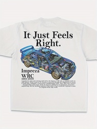 Men's Japanese Racing Car T-Shirt with Formula DRIFT Logo & WRX STI Graphic - J-Spec Design Y2K Tee