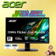 ACER Acer EK221Q J0 21.5" FHD 120Hz FreeSync Monitor ( HDMI, VGA, 3 Yrs Wrty ) EK221