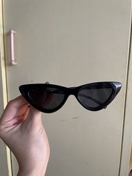 Adam Selman x Le Specs Black Cat Eye Sunglasses