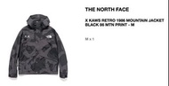 THE NORTH FACE  X KAWS RETRO 1986 MOUNTAIN JACKET BLACK 86 MTN PRINT - M