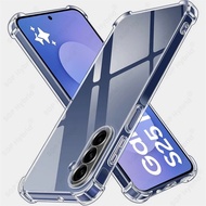 Anti-Yellower Clear Crystal Silicone Soft Back Cover For Samsung Galaxy S25 FE S25 Ultra S25+ Edge T