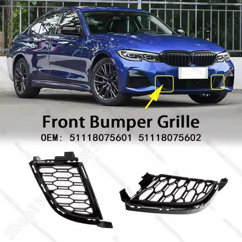 Front Bumper Lower Grille Cover For 2018-2022 G20 G21 BMW 330e 330eX 330i 330iX M340i M340iX 5111807