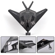 Cross-border alloy airplane toy, fighter plane for children F117Sound and light model