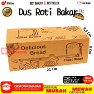 Kemasan Roti Bakar Isi 25 / Dus Roti Bakar Bandung / Box Roti Bakar / Bungkus Roti Bakar Food Grade Anti Minyak