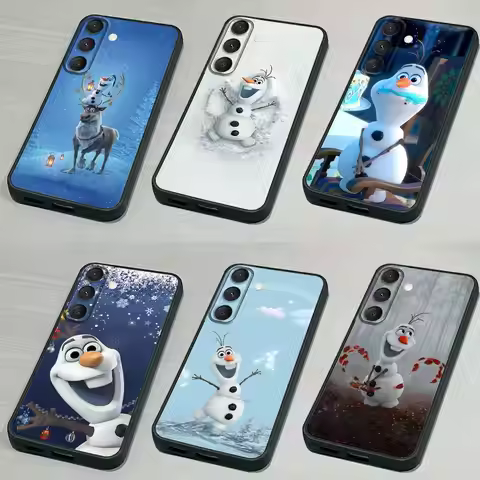 Christmas F-Frozen O-Olaf Phone Case For Samsung S 25,24,23,22,30,21,10,9,Ultra,Plus,Lite,FE,4,5G Bl