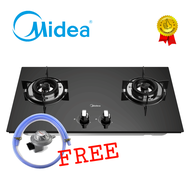 [ Free Gas Regulator & Gas Tube] Midea MGH-76Q60B Built In Glass Hob With Safety Device 5.2kW MGH76Q