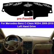 Car Dashboard Cover DashMat Carpet Cape For Mercedes-Benz C-Class W204 2008 - 2014 LHD RHD C-Klasse 
