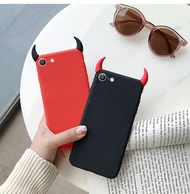 Soft Silicone Case Devil Horns Demon Angle Cover for Samsung GALAXY Note 3 4 5 8 9 S6 S7 Edge S8 S9 S10 Lite Plus C7 C9 Pro