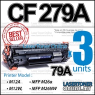 3x Compatible To H* Laserjet pro CF279A 279 CF-279A 279A 79A CF-279X CF279X M12a M12w MFP M26a M26nw