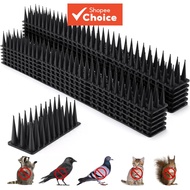 Bird Deterrent Spikes, Plastic Pigeon Repellent for Patio Roof Fence Window Nest, Black Bird Repelle