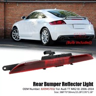 1PCS Car Rear Bumper Center Fog Tail Light Lamp w/Bulb For Audi TT MK2 2007-2014 w/Bulb 8J0945703