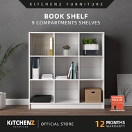 KitchenZ Book Shelf Book Rack Buku Rak Divider Cabinet with 9 Compartments - 1002