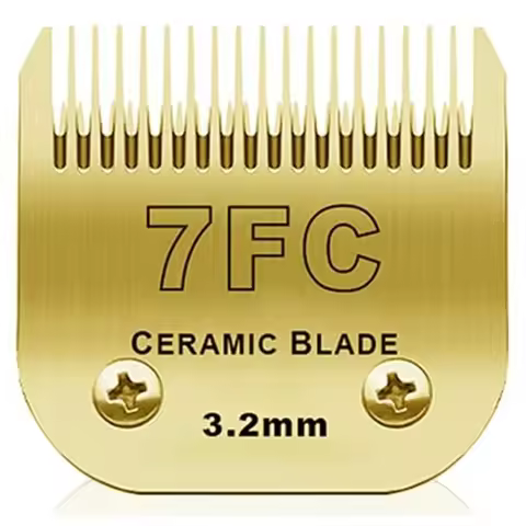 7FC Detachable Pet Dog Clipper Ceramic Blades Set Compatible with most Andis AG,AGC,AGP,AGRC,Oster A