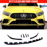 Mercedes benz W177 A class AMG A35 front canard splitter lip fog light canard W177 accessories