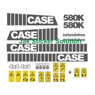 Backhoe Loader Case 580K Decal Sticker