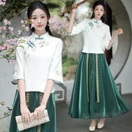 Chinese-style hanfu ancient tea ceremony outfit