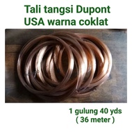 Tali tangsi Dupont USA warna coklat ( koko)/ Leader fishing