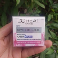 Kem Dưỡng Sáng Da Ban Đêm Loreal Paris Glycolic-Bright Glowing Cream Day SPF 17 - 15ml-hàng mẫu dùng