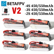 2PCS BETAFPV LAVA 2S 3S 4S 450mAh 550mAh 75C Battery for Pavo Femto Pavo Pico XT30 Plug for Pavo Fem