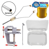 FISHING MANIA Bobbin Holder Ceramic Knot Assist Tie Tool HOOK Leader Fly Tying Knotter Vise Table Vi