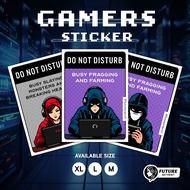Do Not Disturb. Gamer Stickers. Premium Funny Sticker. For Male Female Girl. Mobile Phone Gaming Lap