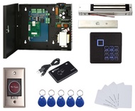 1 Door Access Control Board Systems 600lbs Electromagnetic Lock Infrared None Touch Exit Button Keyp