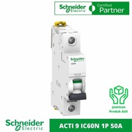 MCB 1P 50A 1 Phase 50 Ampere Original SNI Schneider IC60N