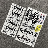 Motorcycle helmet modification sticker SHOEI original size reflective waterproof sticker suitable for motorcycle helmet decals