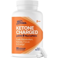 Kapsul Garam Keto BHB - Kapsul Sodium Kalsium & Magnesium BHB dengan Kafein & Elektrolit goBHB Beta-