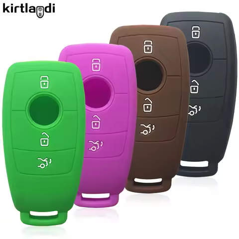 Silicone Car Key Cover Case Shell Bag Protective for Mercedes Benz GLC AMG GLC300 C200 C180 A200 A22