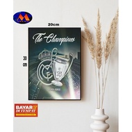 REAL MADRID THEME WALL DECORATIONS REAL MADRID WOODEN POSTERS/WALLDECOR REAL MADRID POSTERS