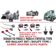 HID BALLAST SET SUITABLE FOR NISSAN UD TRUCK PKD214 MK211 CRYSTAL TYPE HEAD LAMP (MODIFY TYPE) LORRY TRUCK