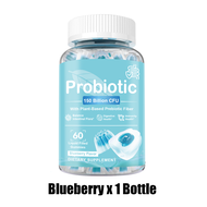 Omilay โพรไบโอติก พรีไบโอติก Vegan อาหารเสริม Prebiotic Probiotic Supplement บลูเบอรี่ Flavor Sugar 