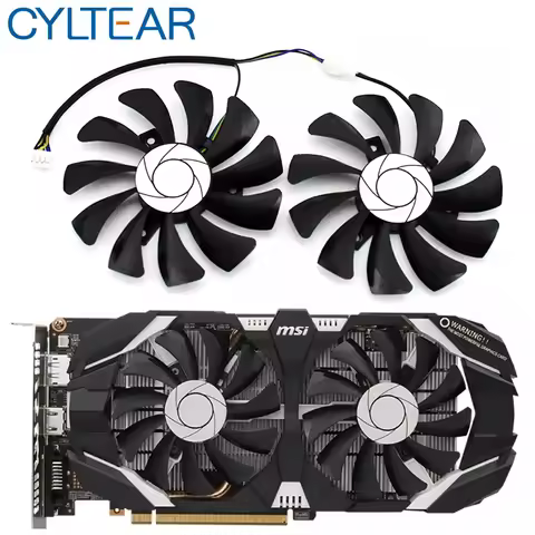 New 85MM HA9010H12F-Z 4Pin Cooler Fan Replacement For MSI GTX 1060 OC 6G GTX 960 P106-100 P106 GTX10